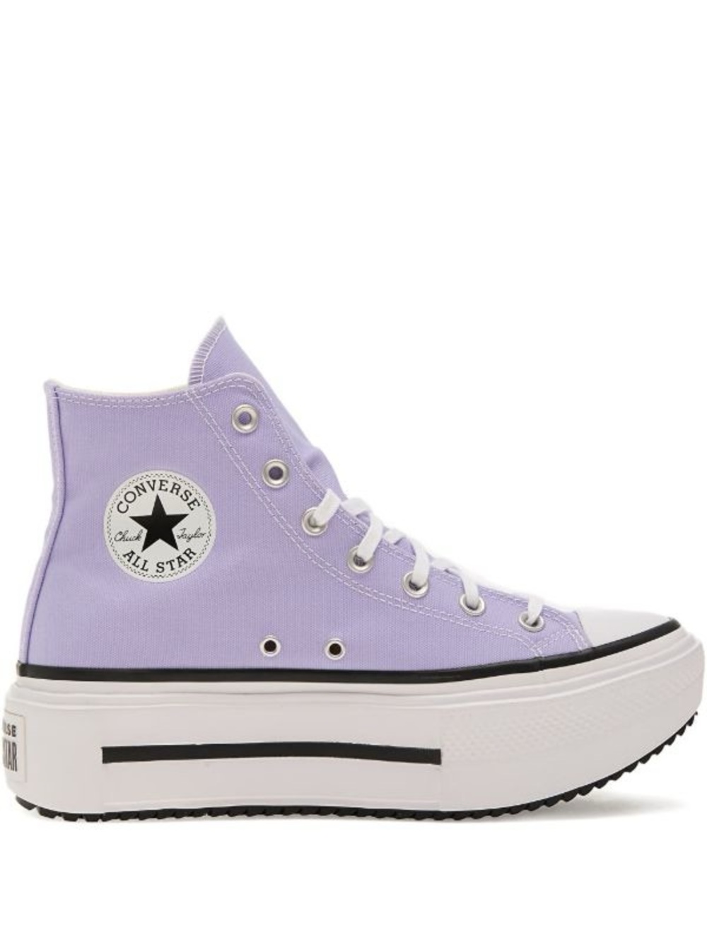 Converse Lilac High Top Platform Double-Stack Sneakers